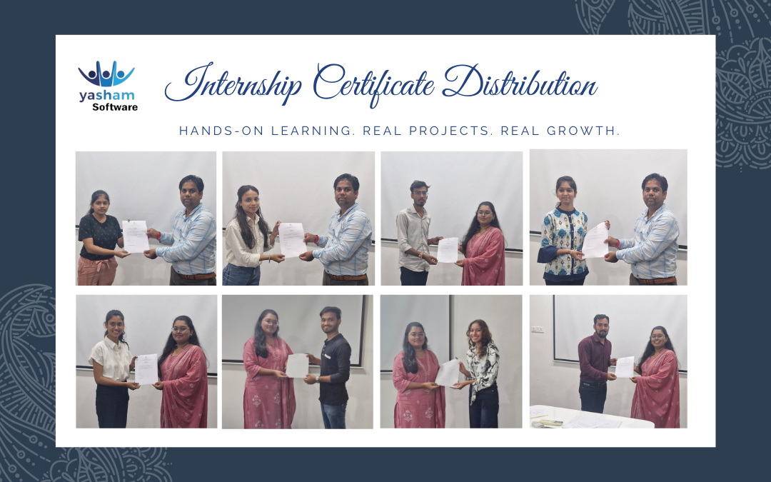 From Learning to Building: Internship Certificate Distribution