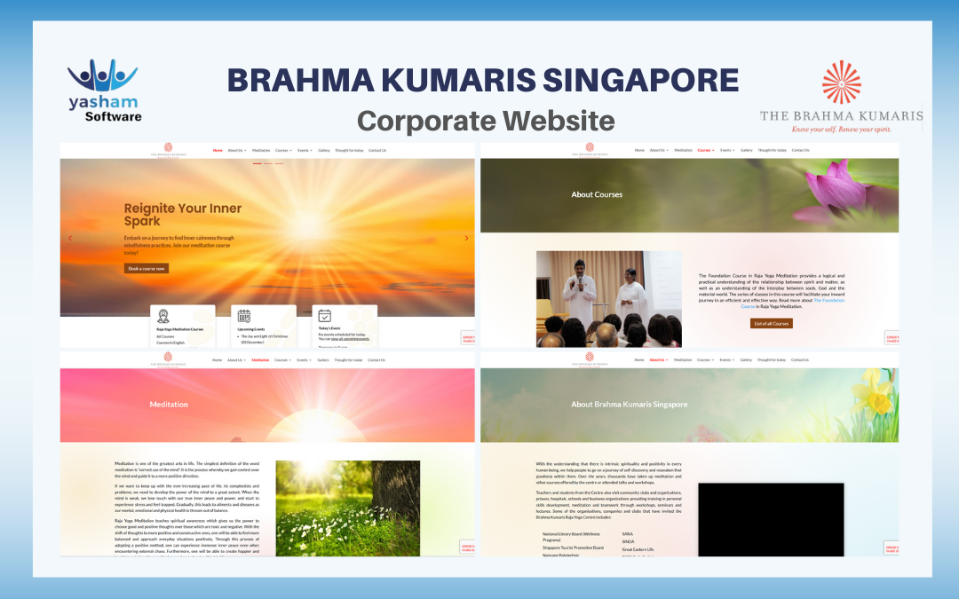 Case Study: Corporate Website for The Brahma Kumaris (Singapore)