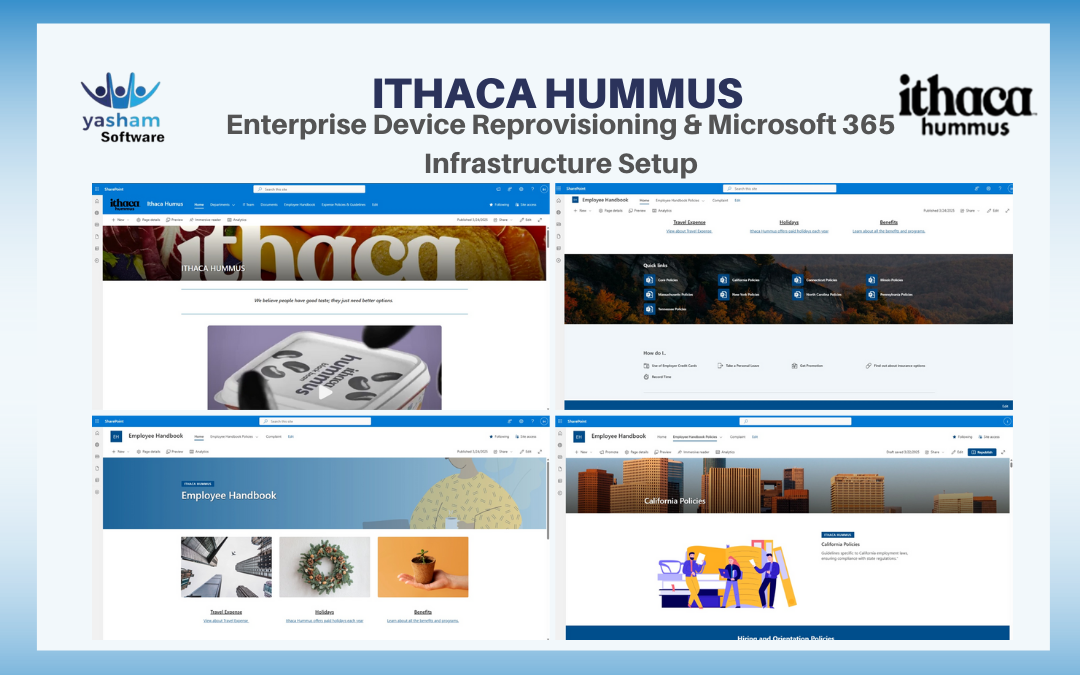 Case Study: Ithaca Hummus – Enterprise Device Reprovisioning & Microsoft 365 Infrastructure Setup
