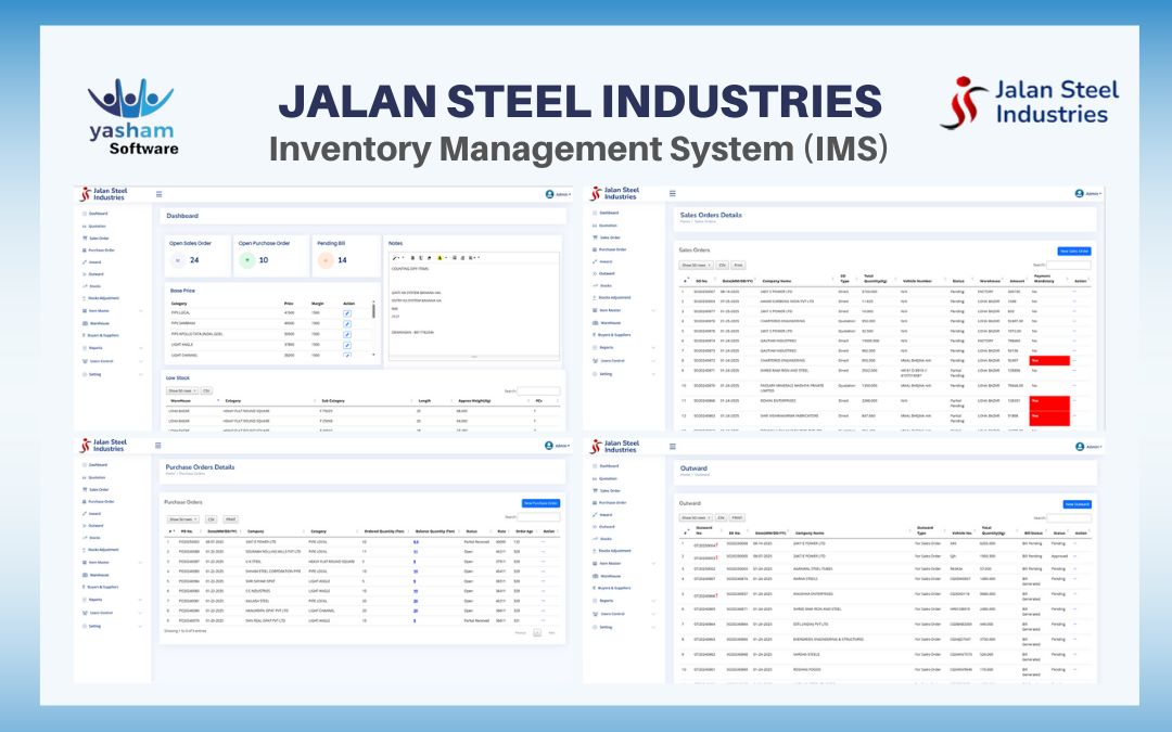 Case Study: Stock Tracking System for Jalan Steel Industries