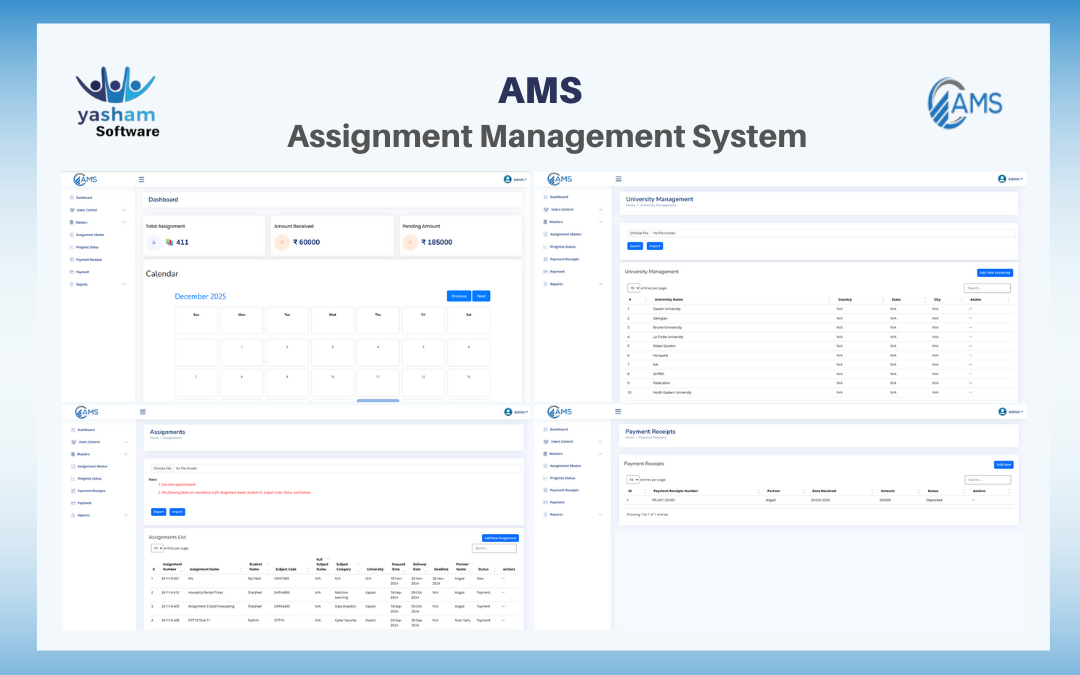 Case Study: Assignment Management System (AMS)