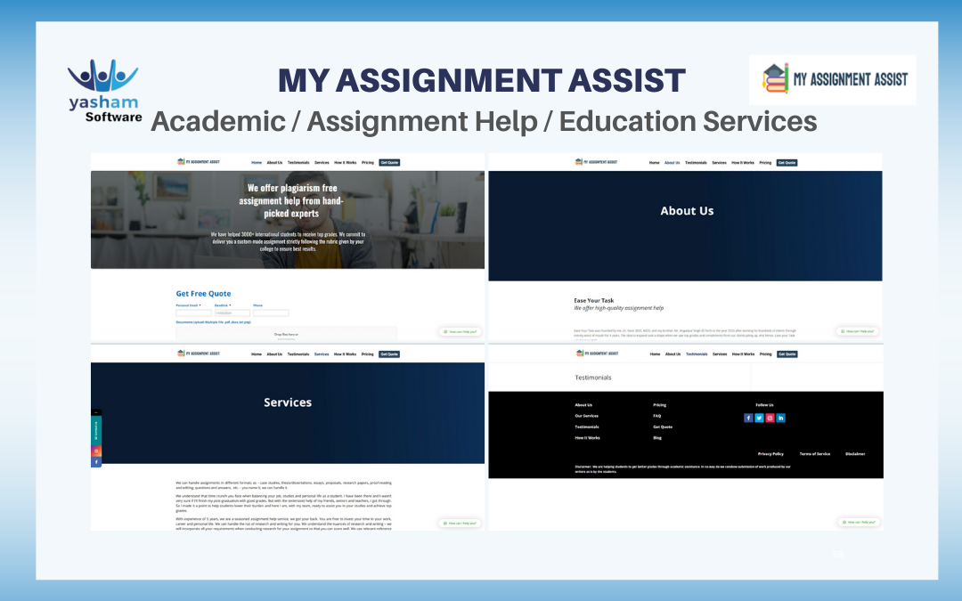 Case Study: Assignment Assistance Platform – My Assignment Assist