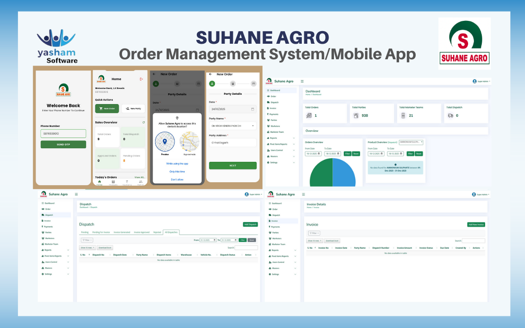 Case Study: Agro Distribution & Order Management System – Suhane Agro